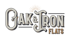 the logo for Oak and Iron
