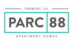 The logo for Parc 88 Apartment homes