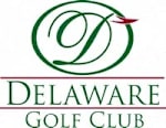A logo for the Delaware Golf Club.