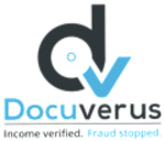The image is a logo for a company named "Docuverus" with a tagline "Increase on Bid. Friend stopped."