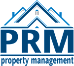 A logo for property management with a house and the letters PRM.