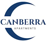 The image is a logo of Canberra Apartments.