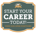 a sign that reads start your career today view our open positions