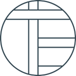 A black and white image of a sphere divided into six equal parts by two intersecting planes.