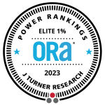 a white circular label with the ora logo on it