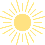 Yellow sun graphic at Westmore Manor Apartments, Los Angeles, 90020