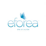 a logo for a spa with a blue butterfly at The Landings at Brooks City-Base Apartments , San Antonio, 78235