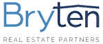 The image is a logo for a real estate partnership named Bryten.
