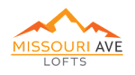 Missouri Ave Lofts logo with mountain design.