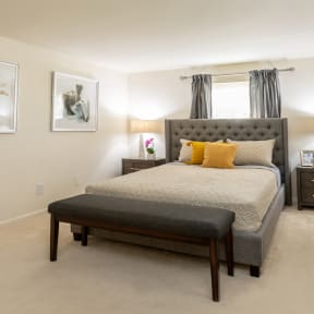 Huge master bedroom with on suite bathroom and large closet at Spring Hill Townhomes
