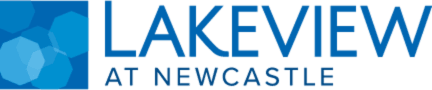 a city logo on a blue and white background