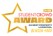 A black background with a gold star and text indicating a student crowd award for 2024.
