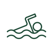a drawing of a swimming pool with a