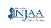 The image is a logo for the New Jersey Apartment Association.