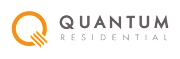 a green background with an orange logo and the words quarantine residential