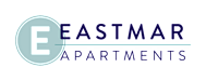 Eastmar Apartments logo with a blue background.