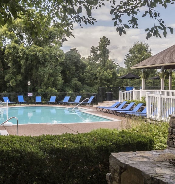 Swimming Pool at The Players Club Apartments in Nashville, Tennessee, TN
