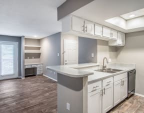Upgraded Apartment Kitchen at The Players Club Apartments in Nashville, TN