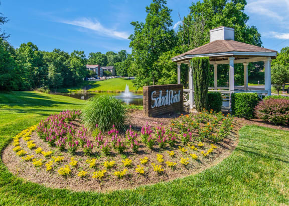 Property Sign and Gazebo at Sabal Point Apartments in Pineville, NC