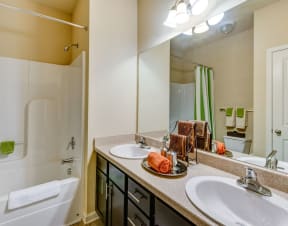 Spacious Bathroom at Patriot Park Apartment Homes in Fayetteville, NC,28311