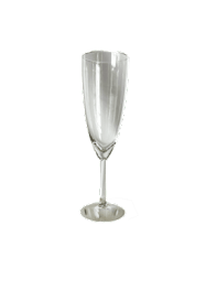 A clear glass cup on a black background