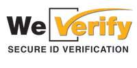 the we verify secures id verification logo