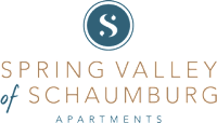 Spring Valley Schaumburg Apartments logo on a black background.