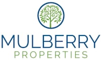 A logo for Mulberry Properties featuring a tree in a circle.