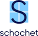 A blue and white logo with the letter S in the middle.