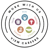 a diagram of a work with us logo