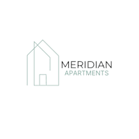 A logo for Meridian Apartments is displayed.