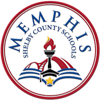 The image is of a logo for Memphis Shelby County Schools.