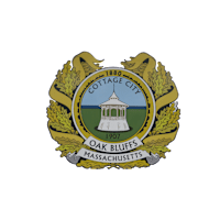 The image is of a logo for Cottage City, established in 1907 in Oak Bluffs, Massachusetts.