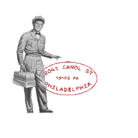 a drawing of a man in uniform with a suitcase