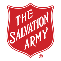the salvation army red logo on green background