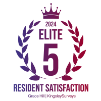 Kingsley 2024 Elite 5 Resident Satisfaction Award Logo