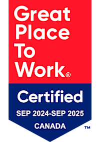 A Great Place to Work certification badge for Canada.