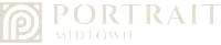 A black and white image with the words "PORTRAIT MIDTOWN" written on it.