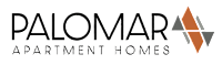 The image is a logo for Palomar Apartment Homes.