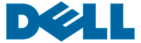 The image is a logo of Dell.