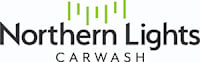 The image is a logo for Northern Lights Carwash.