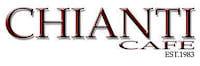 The image shows a logo for a cafe named "Chanti Cafe" which was established in 1983.