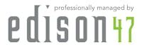 A logo with the text "edison" and a green number "17" to the right.