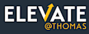 The image features the word "ELEVATE" in large white letters with a yellow upward arrow, followed by the handle "@THOMAS" in smaller text.