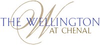 The Wellington at Chenal logo with a black background.