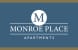 the logo for monroe place apartments