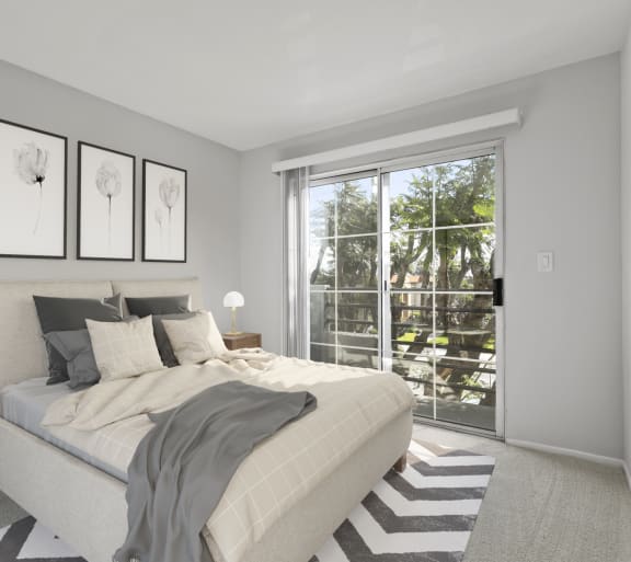 Bedroom at NoVa Townhomes, Canoga Park, 91304