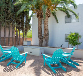 Fire Pit Area at The Link at 4th Ave Apartments in Tucson Arizona