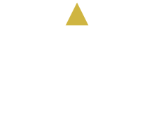 the logo sloans lake with a white and yellow triangle