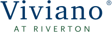 Color version of the Viviano at Riverton logo in Blue and Green